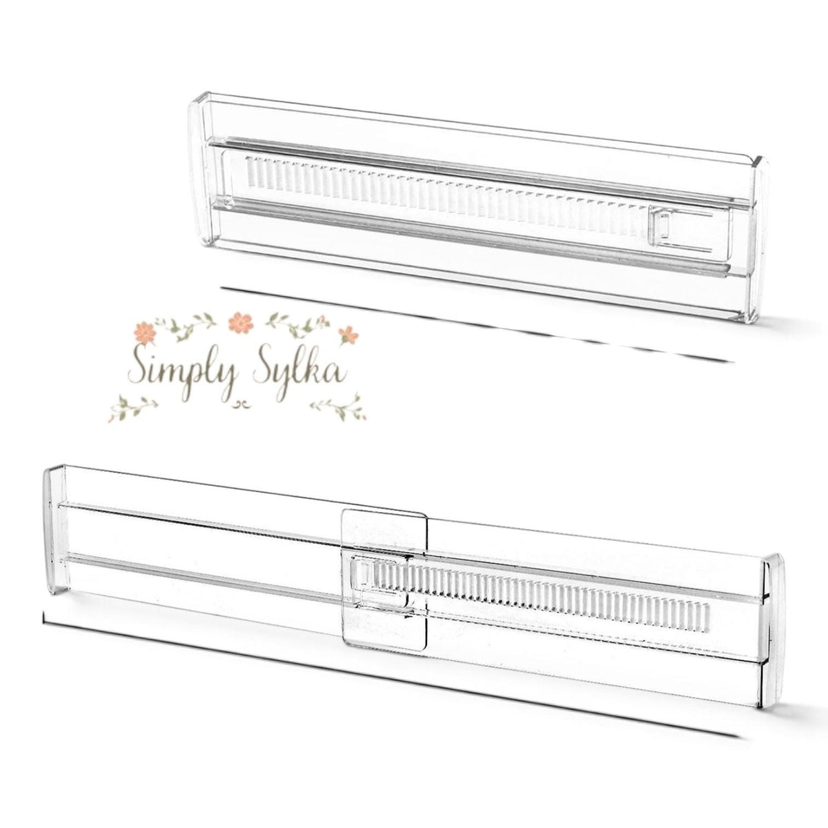 Adjustable Clear Drawer Organizers – Nursery Storage for Baby Essentials (4 Pack) - Expandable Draw Organizer