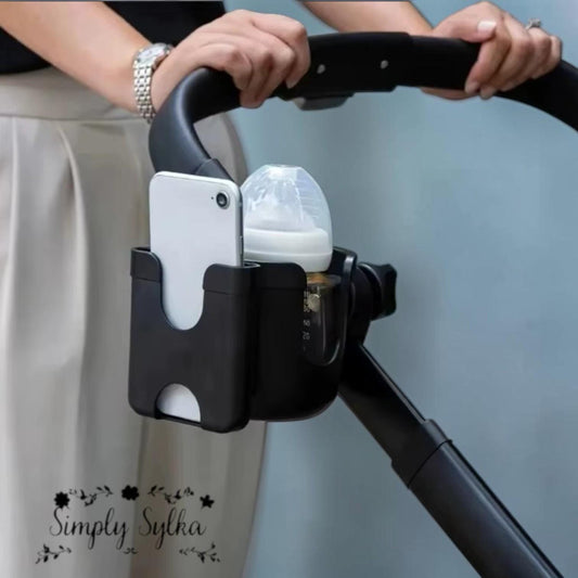 Stroller Cup & Phone Holder | 2-in-1 Pram Accessory