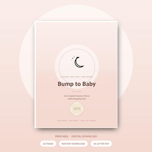 Pregnancy Planner & Baby Shopping Guide | 9-Month Checklist (Digital Download)