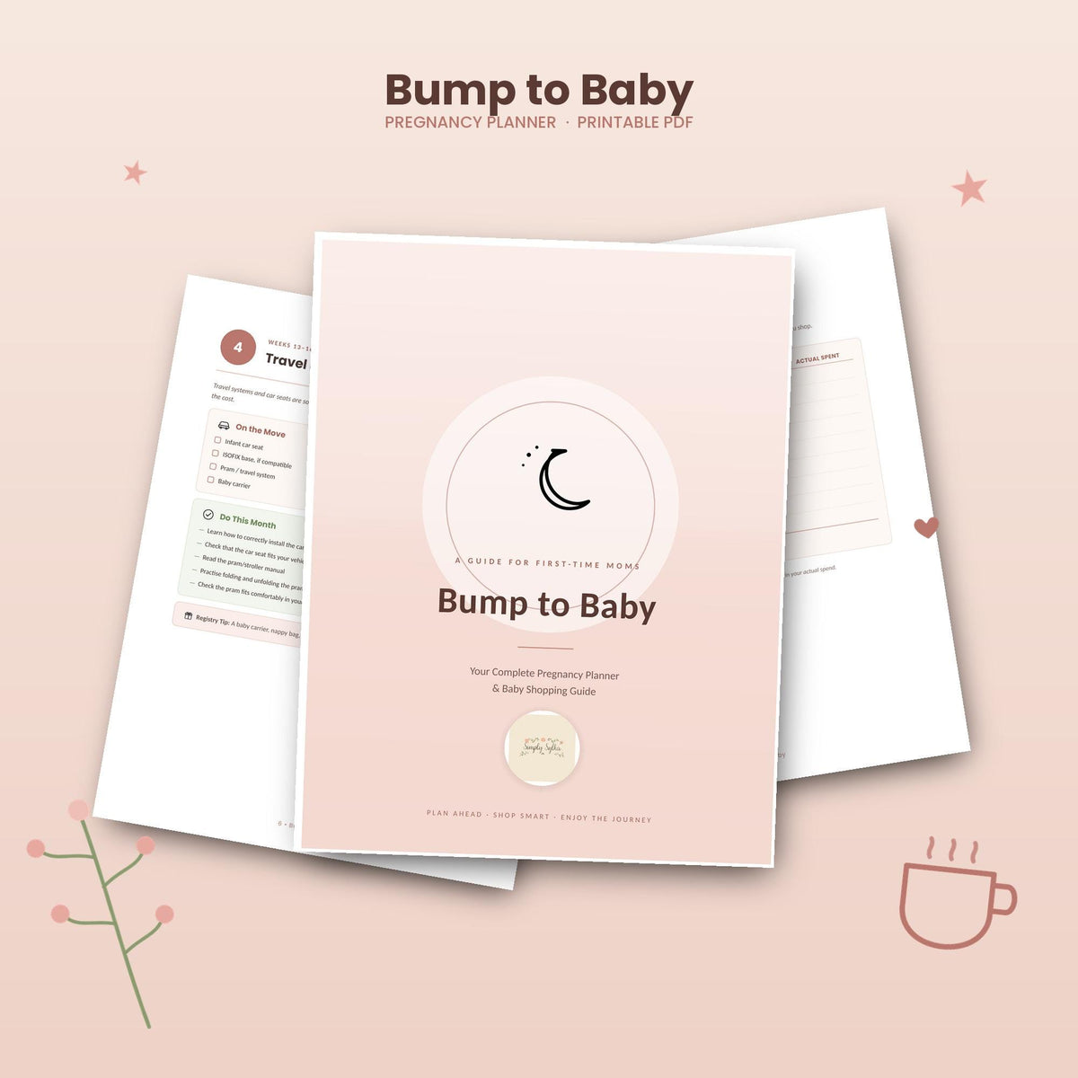 Pregnancy Planner & Baby Shopping Guide | 9-Month Checklist (Digital Download)