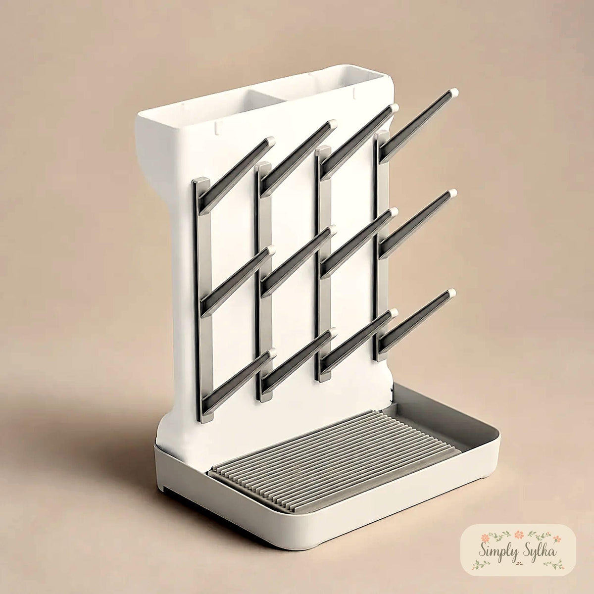 Baby Bottle Drying Rack, Bottle Dryer Stand with Drip Tray, Pump Parts Drying Rack, Newborn Essentials, Baby Shower Gift, New Mom Gift